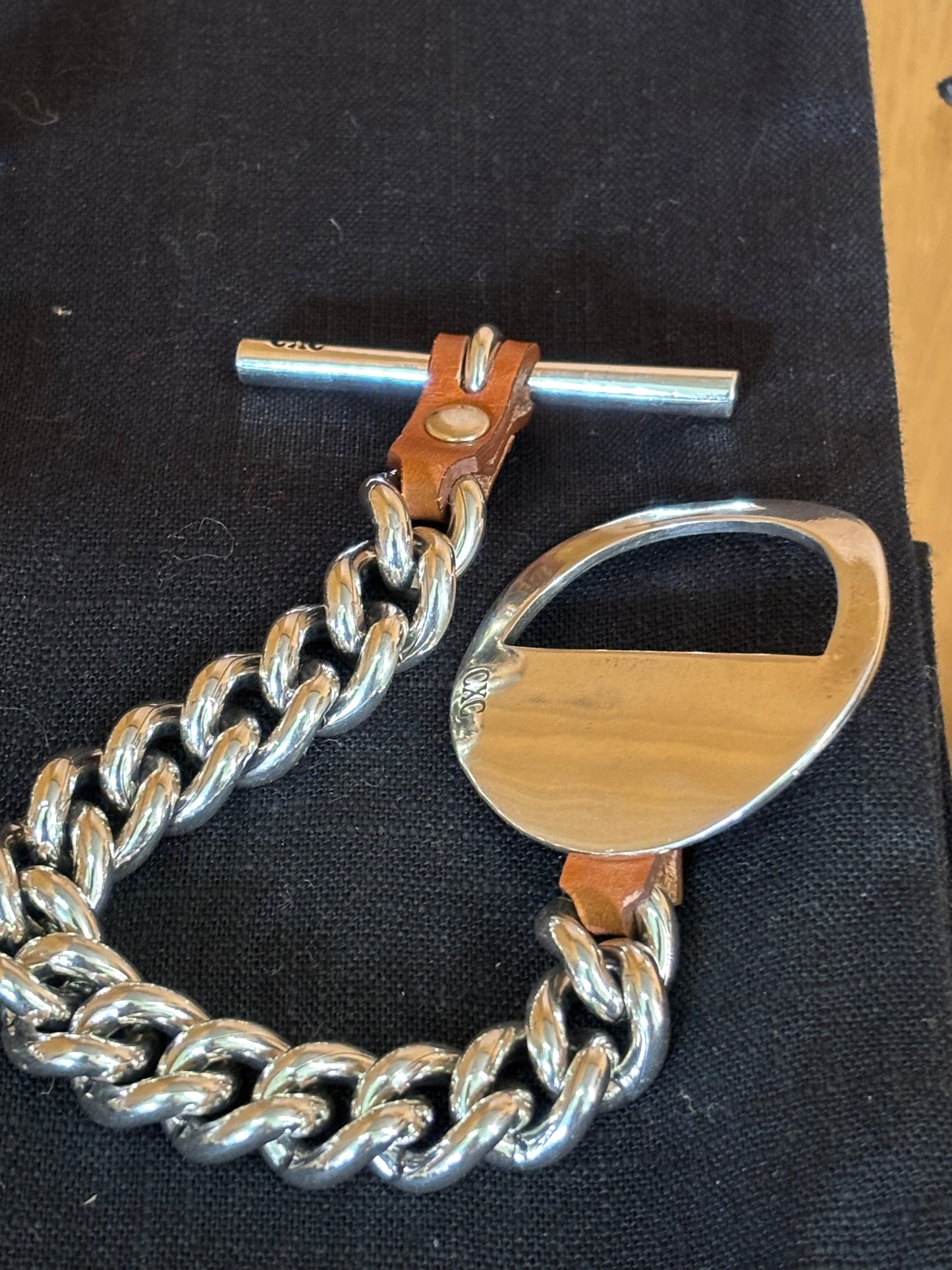 Leather and Chain bracelet