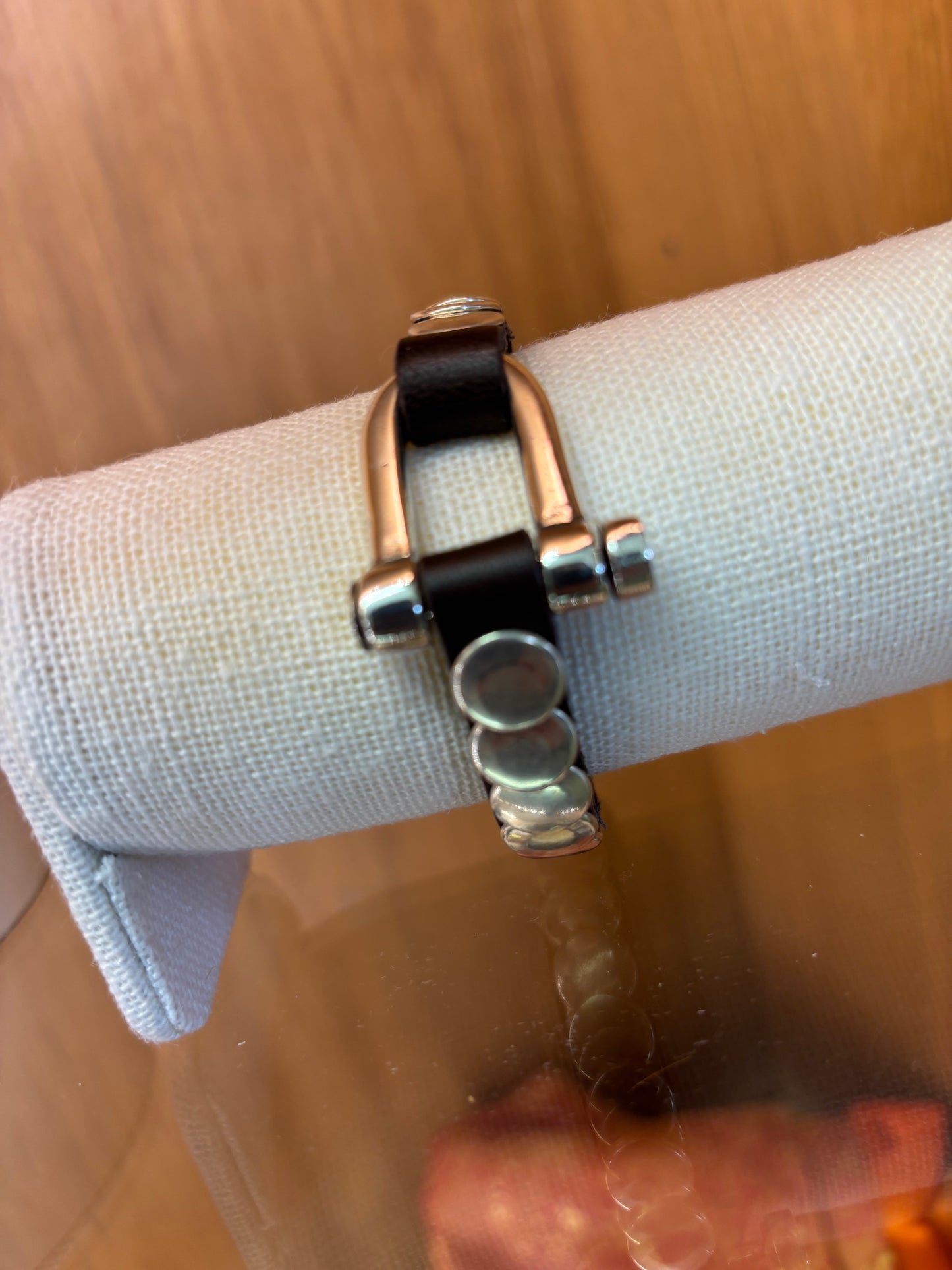 Men’s silver stud bracelet